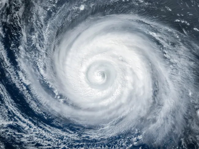 Hurricane seen from space
